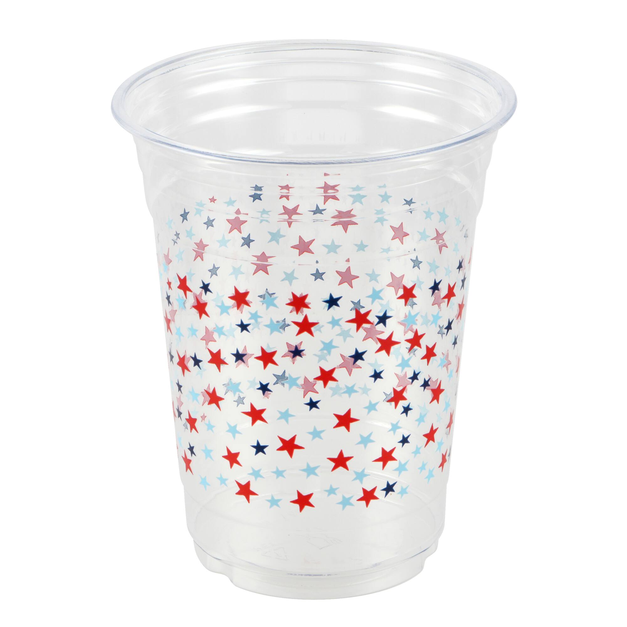 16oz. Red, White & Blue Stars Plastic Cups, 10ct. by Celebrate It™